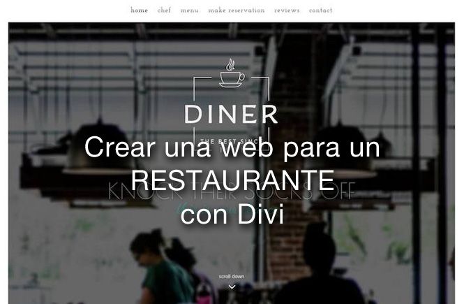 Crear una web para un restaurante con Divi