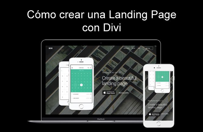 Cómo crear una Landing Page con Divi