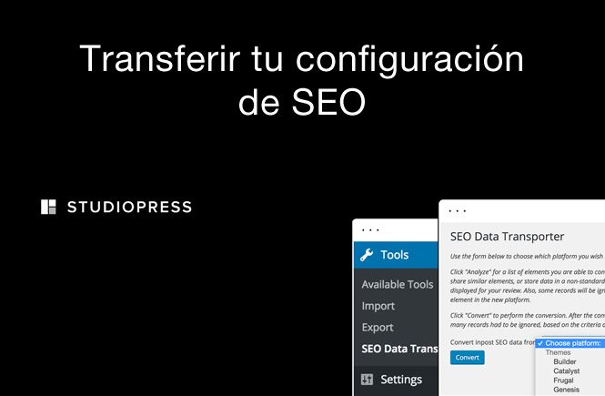 Transferir configuración de SEO