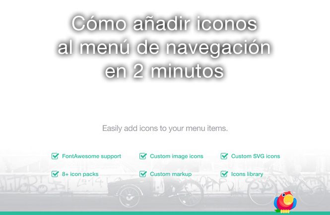 Cómo añadir iconos al menú de navegación en dos minutos